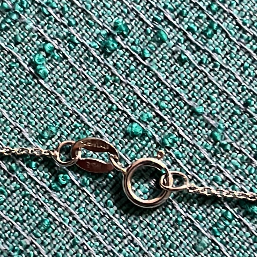 New Fleur de Lis Necklace Sterling with CZ NIB - Picture 11 of 12